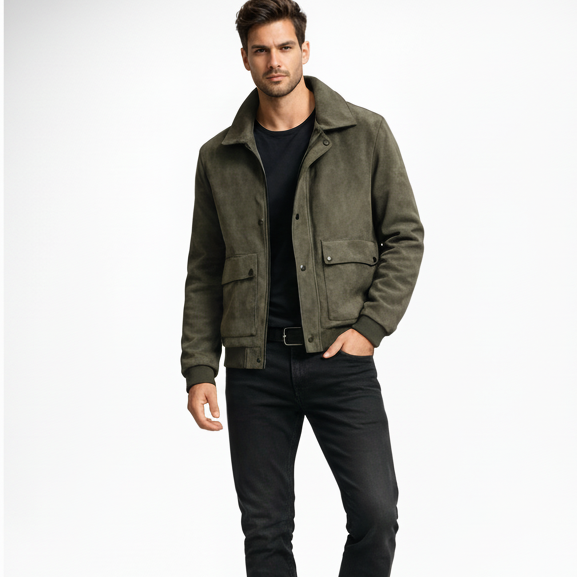 Suede jacket for men