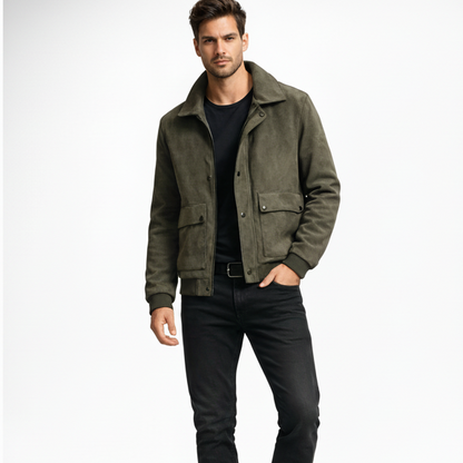 Suede jacket for men