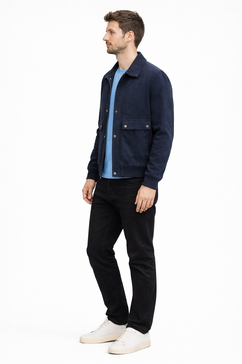 Suede jacket for men