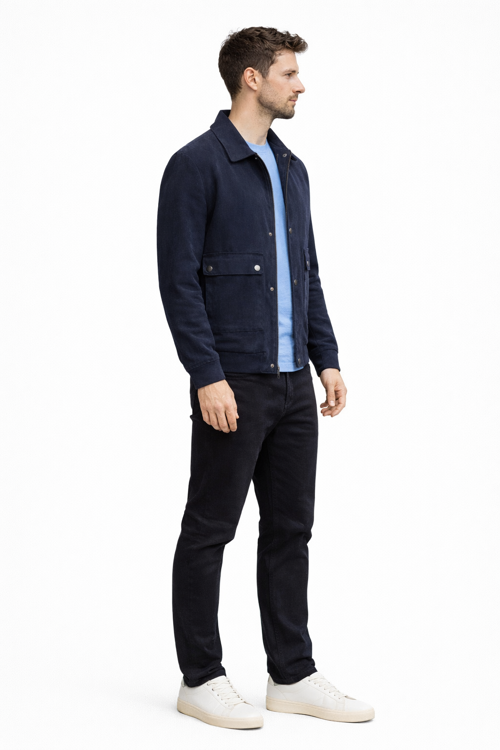 Suede jacket for men